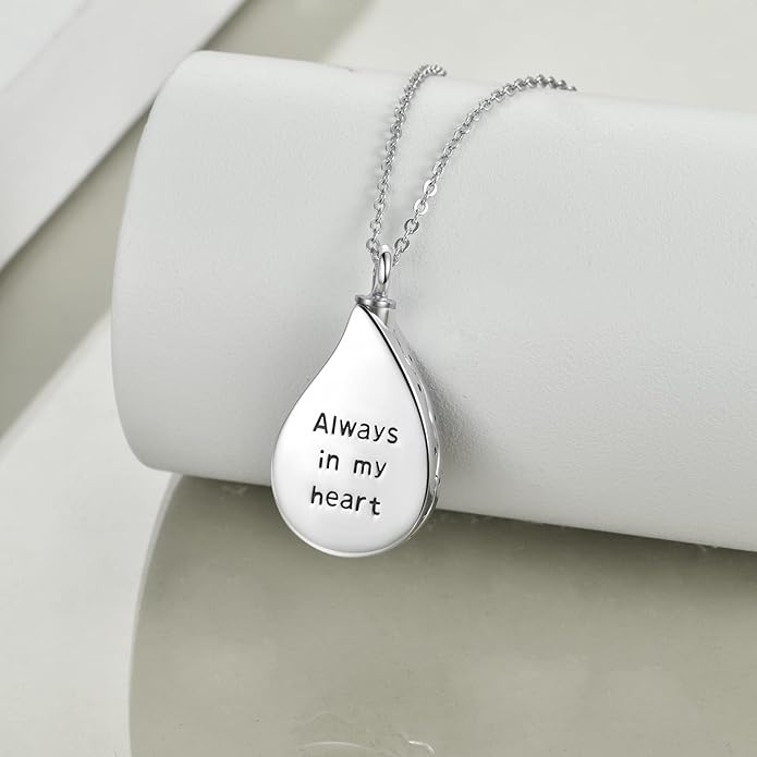 URONE Urn Necklaces for Ashes 925 Sterling Silver Abalone Shell Tree of Life Cremation Jewelry for Ashes Memory Jewelry for Women Men