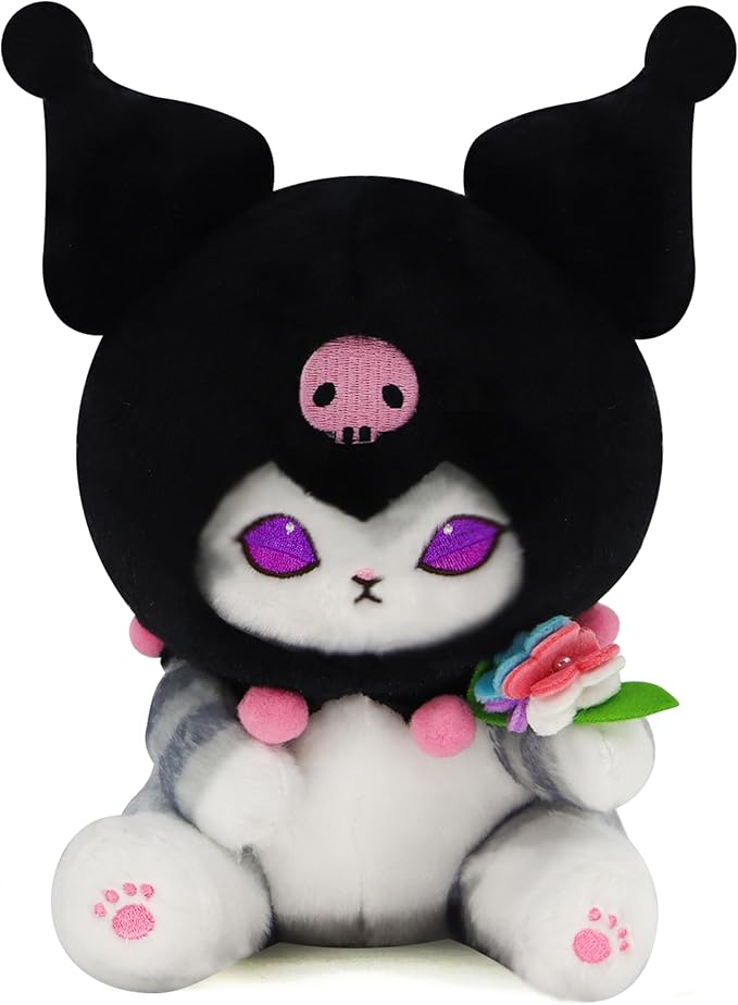 Kawaii Shark Cat Plush Toy Stuffed Animal Doll, Soft Pillow for Boys & Girls (Cat-B, 20cm/7.8in)