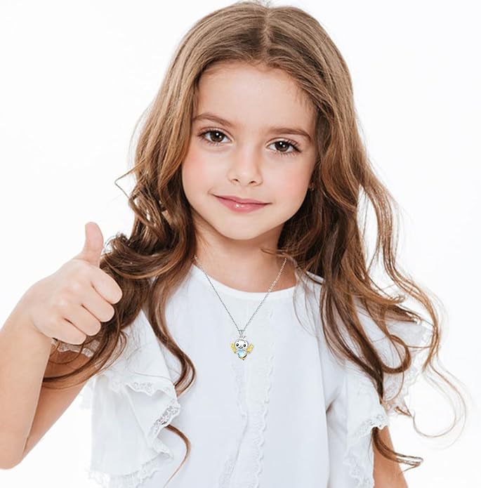 Dreamboat Moonstone Animal Pendant Necklace for Women 925 Sterling Silver Cute Animals Jewelry Gifts