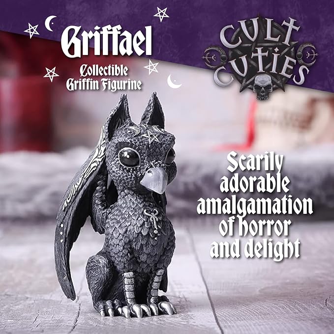 Nemesis Now Cult Cuties Adorable Occult Figurines, Bewitching Evil Spirit Creatures, Hand-Painted, Resin - Griffael