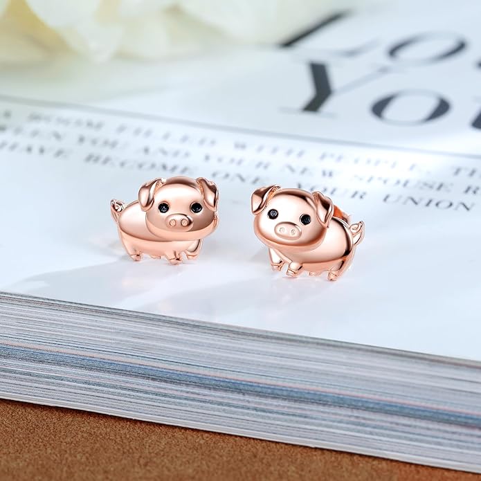Sterling Silver Animal Stud Earrings: S925 Hypoallergenic Cute Koala Bear Cat Llama Bunny Cow Earrings for Women Koala Animal Stud Earrings Jewelry Gifts