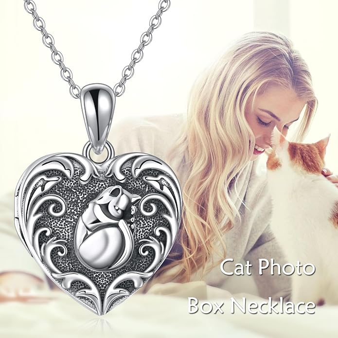 ONEFINITY Tree of Life Locket Necklace Sterling Silver Locket Necklace That Holds Pictures Tree of Life Locket Pendant for Women Wife Girlfriend