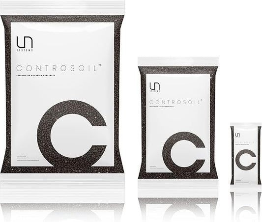 Ultum Nature Systems Controsoil - Freshwater Aqua Soil Substrate for Fish, Shrimp, Live Plant Propagation and Aquascaping - 6.8pH Low Ammonia, Volcanic Ash - Black, Extra Fine (3 Liter | 6LB)