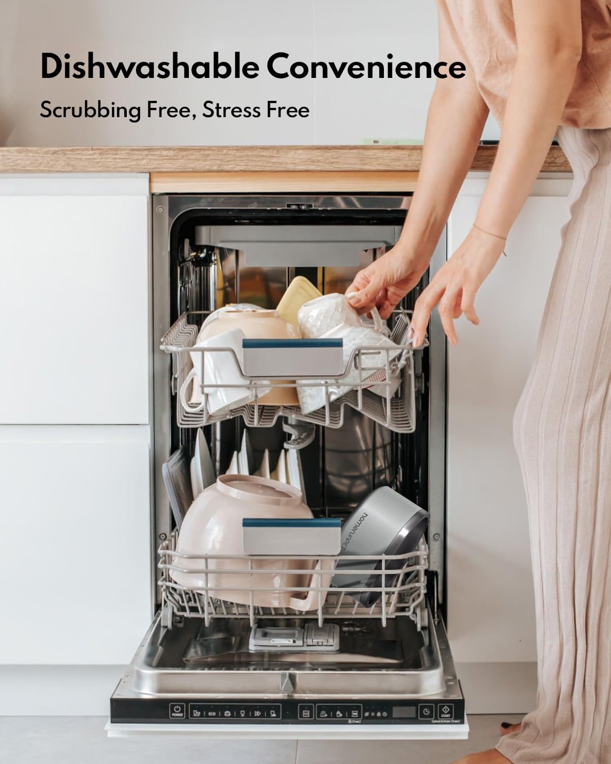 Homerunpet Double Wall Stainless Steel Dog Bowls, Non-Slip Base, Dishwasher Safe, Durable Pet Food & Water Bowl for Dogs & Cats(32oz, Steel Blue)