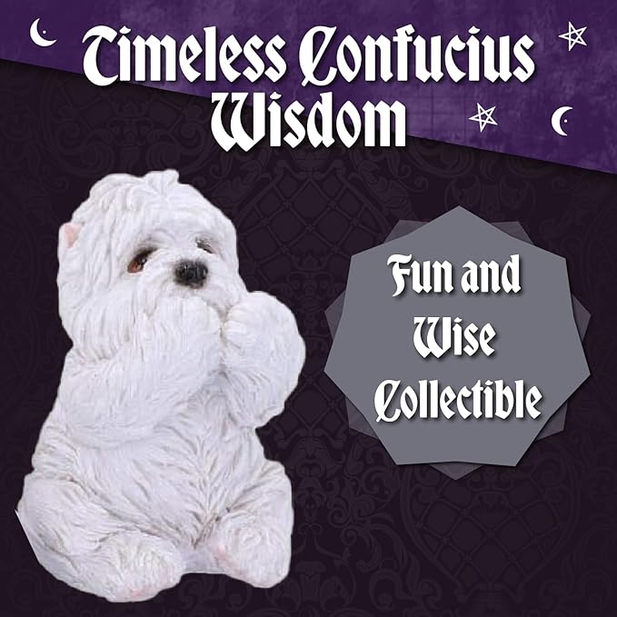 Nemesis Now Three Wise See No Evil Hear No Evil Speak No Evil Figurines, Adorable Hand-Painted Resin Collectibles and Gift - Westies