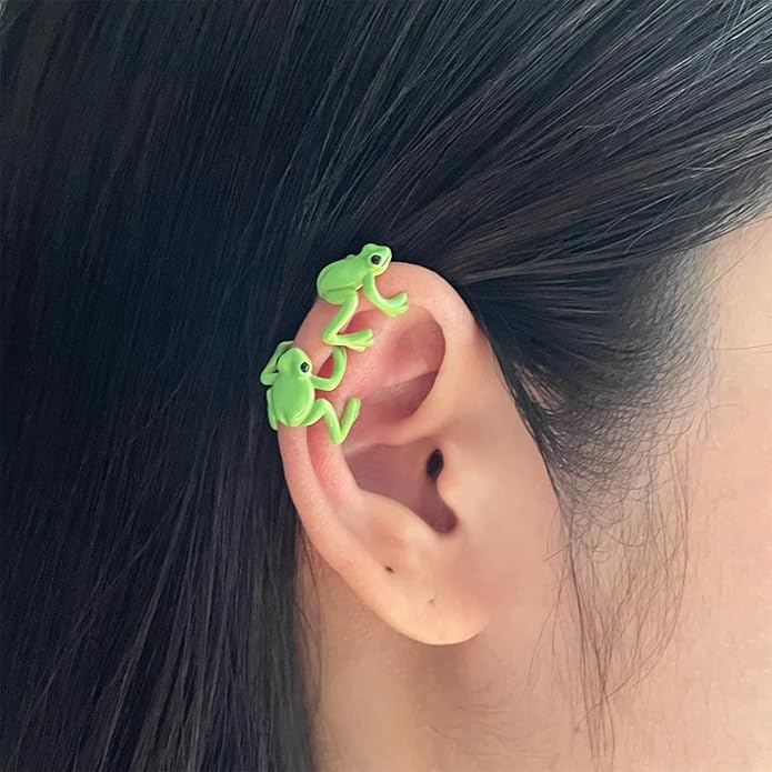 Frog Earrings for Women Mothers Day Gifts Vintage Frogs Shaped Stud Earrings Funny Cute 3D Animal Earrings Jewelry Gifts