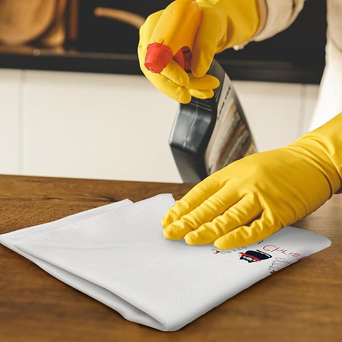 Meowy Cat Towels for Lovers, Cat Christmas Decor for Bathroom Kitchen, 16x24 in