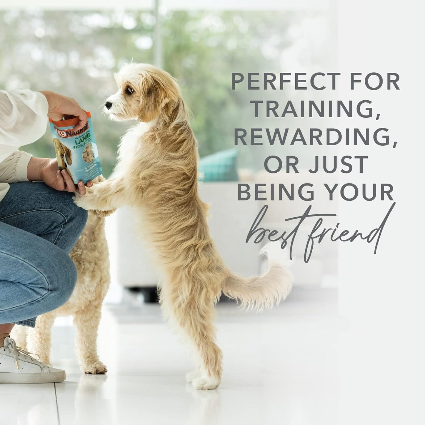 K9 Natural, Freeze-Dried Single Ingredient Dog Treats, High-Value, Low-Calorie Protein Bites for Active Dogs, Healthy Dog Training Treats, Grain-Free Reward, Beef Lung, 2.1oz (Pack of 2)