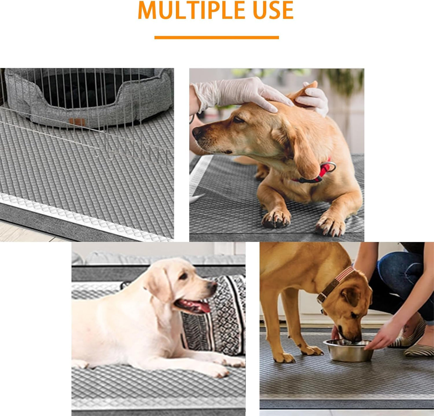 Puppy Pee Pads 100 Count, 23'' x 23'' Charcoal Dog Pee Pads, Leak-Proof Quick-Dry Strong Absorbency for Potty Training