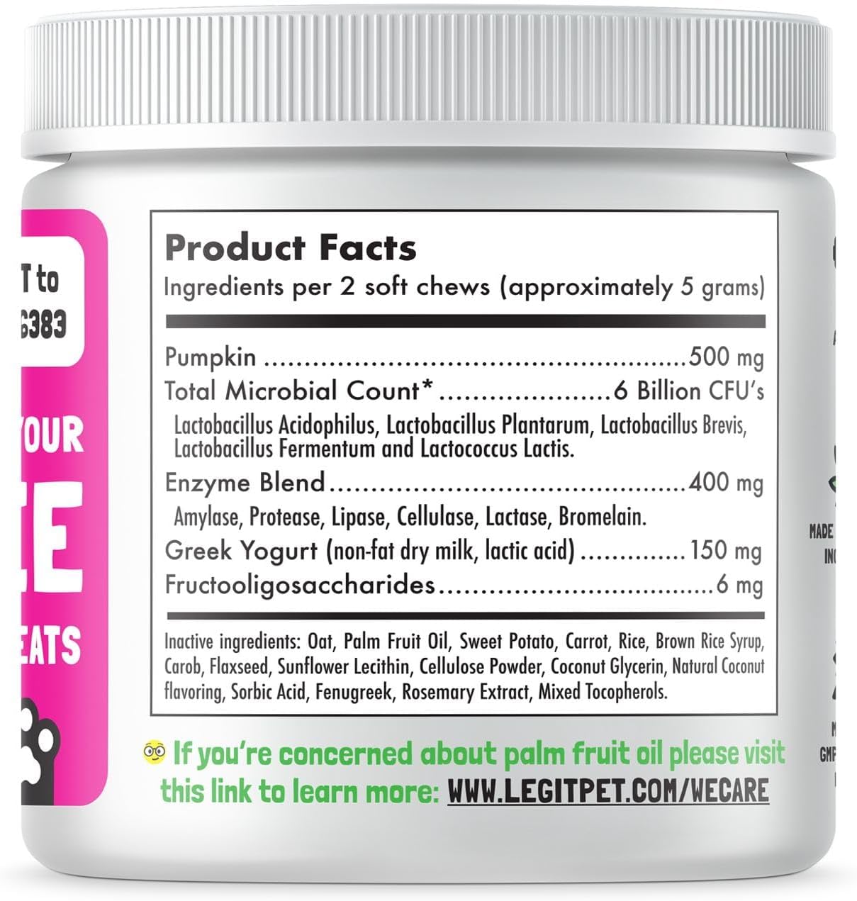 Probiotics for Dogs Natural Digestive Enzymes Prebiotics for Allergy Itch Relief Gut Flora Coprophagia Bowel Support Treatment Anti Diarrhea for Dogs Pet Health Immune System Support 120 Soft Chews