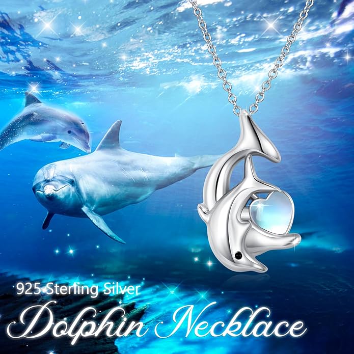 MEDWISE 925 Sterling Silver Dog Paw Print/Rabbit/Panda/Frog Necklace Pendant Heart Necklace Jewelry Gifts for Women Ladies Wife Mother Daughter Granddaughter Birthday Christmas