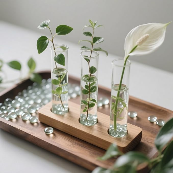 2.16LB Glass Beads Vase Filler Aquarium Gravel Decor Flat Glass Marbles Gems Pebbles Fish Tank Rocks Home Decorative Art Craft - Clear