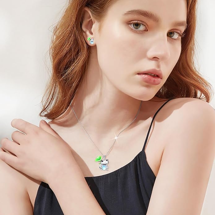 Dreamboat Moonstone Animal Pendant Necklace for Women 925 Sterling Silver Cute Animals Jewelry Gifts