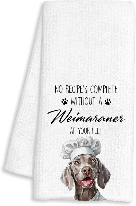 Weimaraner Gifts Kitchen Towels Decorative, Weimaraner Dog Dish Tea Towels for Kitchen Drying, Weimaraner Dog Mom Lovers Gifts Hand Towels, 16x24 Inch
