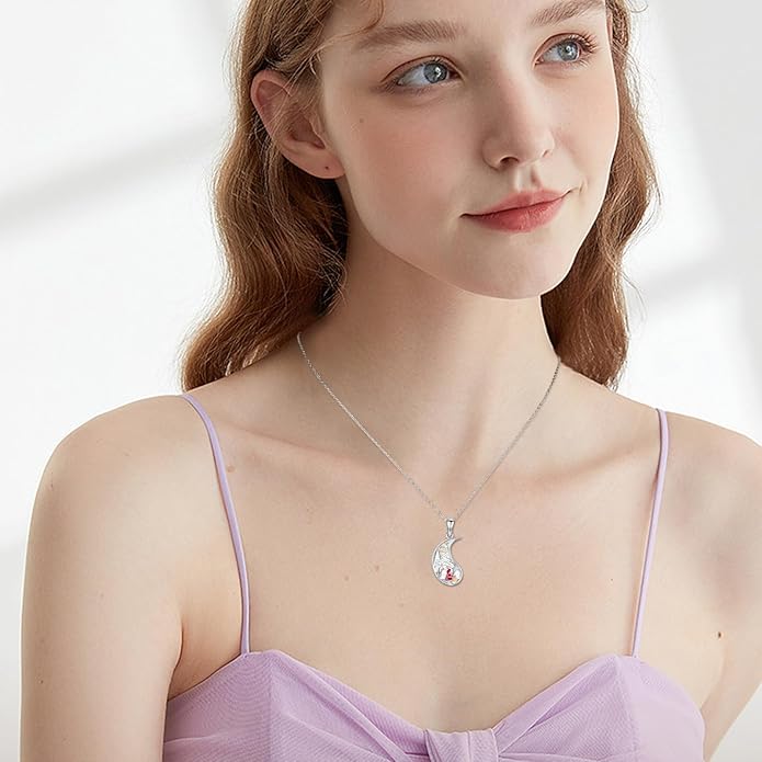 Yin Yang Matching Jewelry Set 925 Sterling Silver Yin Yang Friendship Couples BFF Pendant Necklace Jewelry for Her Him Women Men