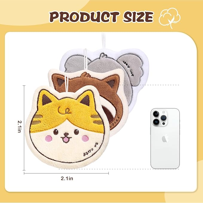 2 Pack Hand Towels Set for Bathroom: Gifts for Her Cat Lovers Cute Cat Raccoon Pattern Kitchen Towels Drying Your Hands Pads - Women Mom Wife Sister Friend Coworker Gifts (2,Koala)