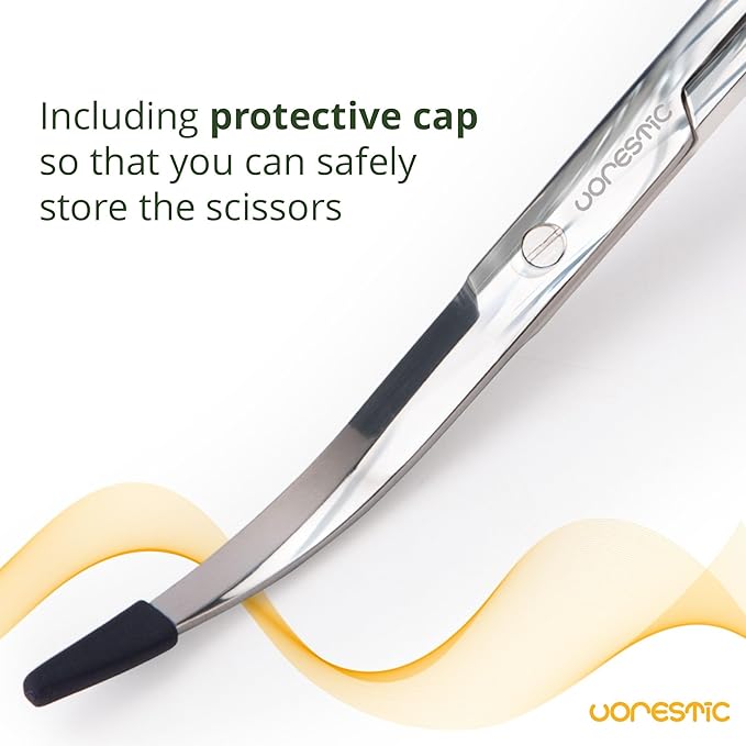 Long Aquarium Scissors for Plants 9.8 inches, Aquascaping Scissors, Aquarium Plant Trimmer, Aquascape Tools, Terrarium Tools for Plants (1 Pc Wave)