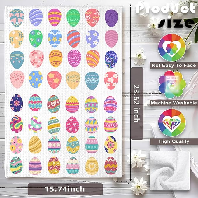 Easter Egg,Easter Kitchen Towels,Easter Egg Towels,Easter Gifts,Easter Towels,Easter Hand Towels,Easter Dish Towels,Cute Dish Towels for Kitchen,Decorative Kitchen Towels,Easter Gifts for Women