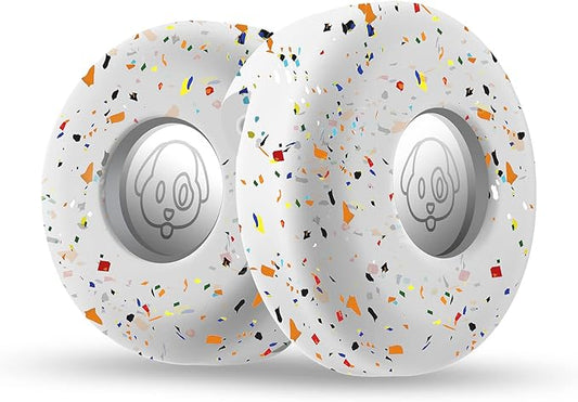 Airtag Holder for Dog Collar, Cibaabo Silicone Air Tag Case Cover Compatible with Apple Airtags for 0.8-1.2inch Cat Pet Collar Harness Loop