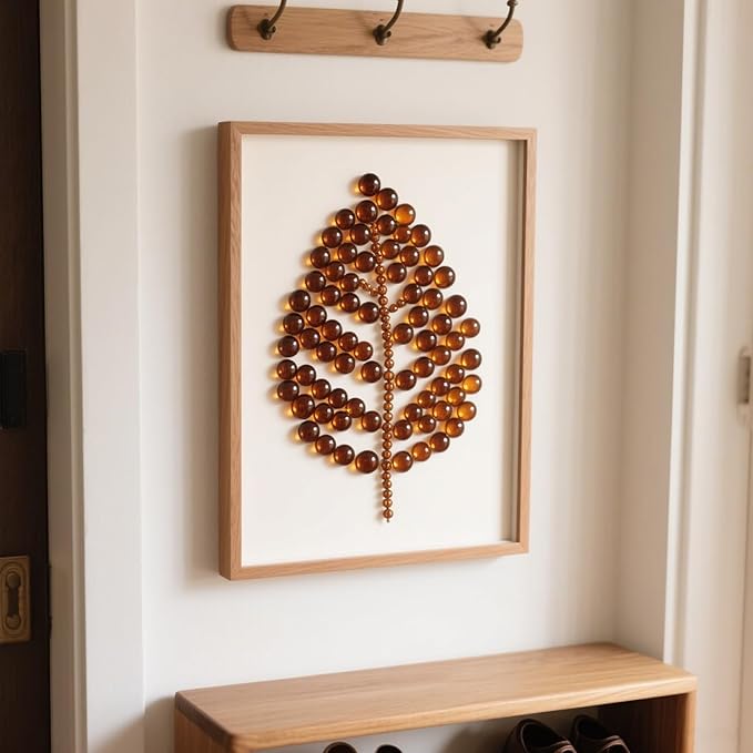 0.96LB Glass Beads Vase Filler Aquarium Gravel Decor Flat Glass Marbles Gems Pebbles Fish Tank Rocks Home Decorative Art Craft - Amber