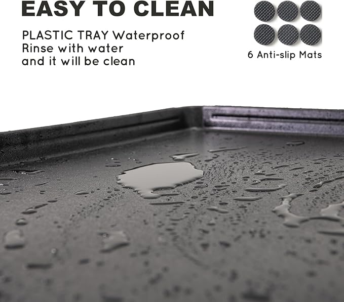 HQ4us Dog Pee Pad Holder Tray with Grate 45”×34”, Large Dog Litter Box Toilet, Puppy Pee Pad Holder, Less Mess, Dog Potty Indoor Outdoor for Balcony