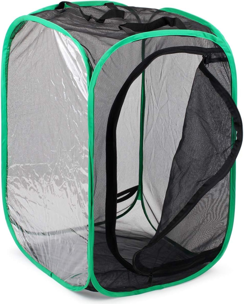 RESTCLOUD Insect and Butterfly Habitat Cage Terrarium Pop-up 23.6 Inches Tall