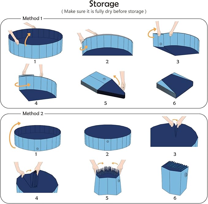 Jasonwell Foldable Dog Pool Collapsible Hard Plastic Dog Swimming Pool Portable Kiddie Pool Pet Pool Doggie Wading Pool Bath Tub for Puppy Small Medium Large Dogs Cats and Kids 32"