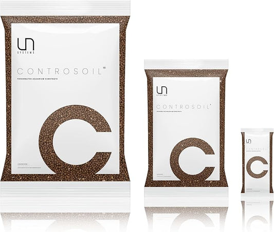 Ultum Nature Systems Controsoil - Freshwater Aqua Soil Substrate for Fish, Shrimp, Live Plant Propagation and Aquascaping - 6.8pH Low Ammonia, Volcanic Ash - Brown, Extra Fine (1 Liter | 2LB)