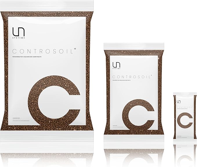 Ultum Nature Systems Controsoil - Freshwater Aqua Soil Substrate for Fish, Shrimp, Live Plant Propagation and Aquascaping - 6.8pH Low Ammonia, Volcanic Ash - Brown, Fine (10 Liter | 20LB)