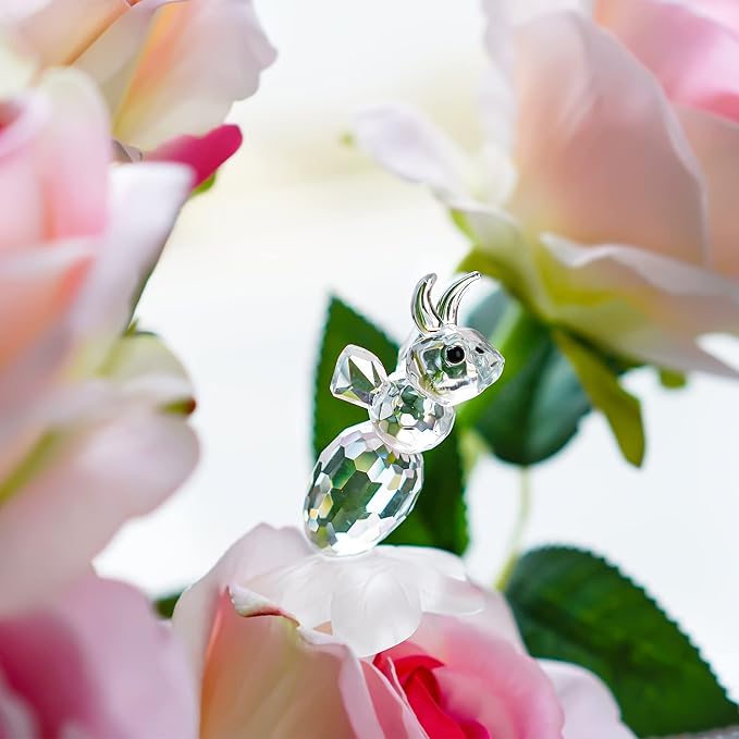 H&D HYALINE & DORA Crystal Bee Animal Figurine Mini Glass Animal Statue