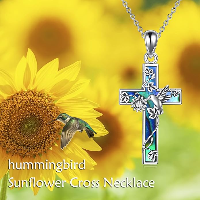 YFN Cross Necklace Sterling Silver Religious Cross Pendant Jewelry Christian Gifts for Women Men