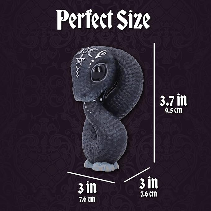 Nemesis Now Cult Cuties Adorable Occult Figurines, Bewitching Evil Spirit Creatures, Hand-Painted, Resin - Ouroboros