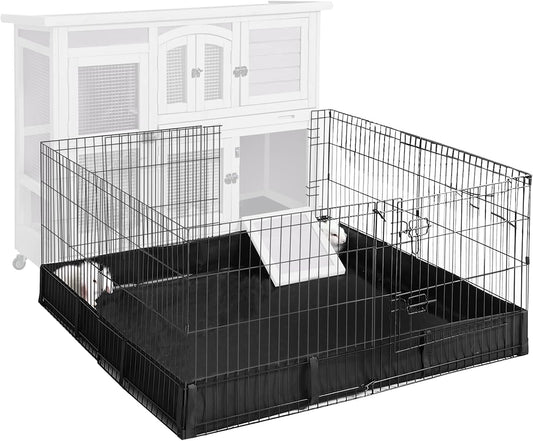 Aivituvin Pet Playpen Guinea Pig Cage Small Animal Rabbit Exercise Pen with Waterproof Floor Liner - Extension Playpen ONLY