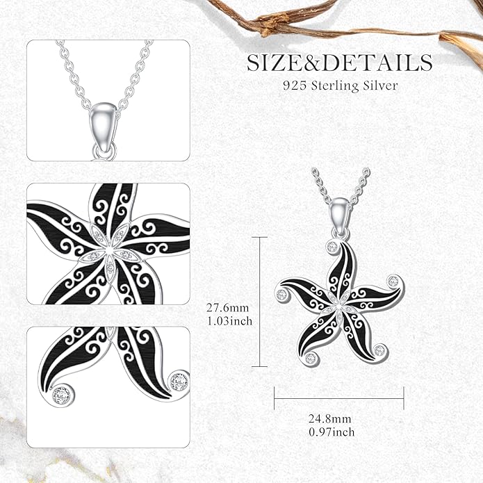 925 Sterling Silver Lab Grown Diamond Animal Necklace Cat/Bear/Bee/Dolphin/Dragonfly/Horse/Hummingbird/Koala/Parrot/Penguin/Pigeon/Sea Turtle/Starfish Lab Grown Diamond Necklace Gift for Women