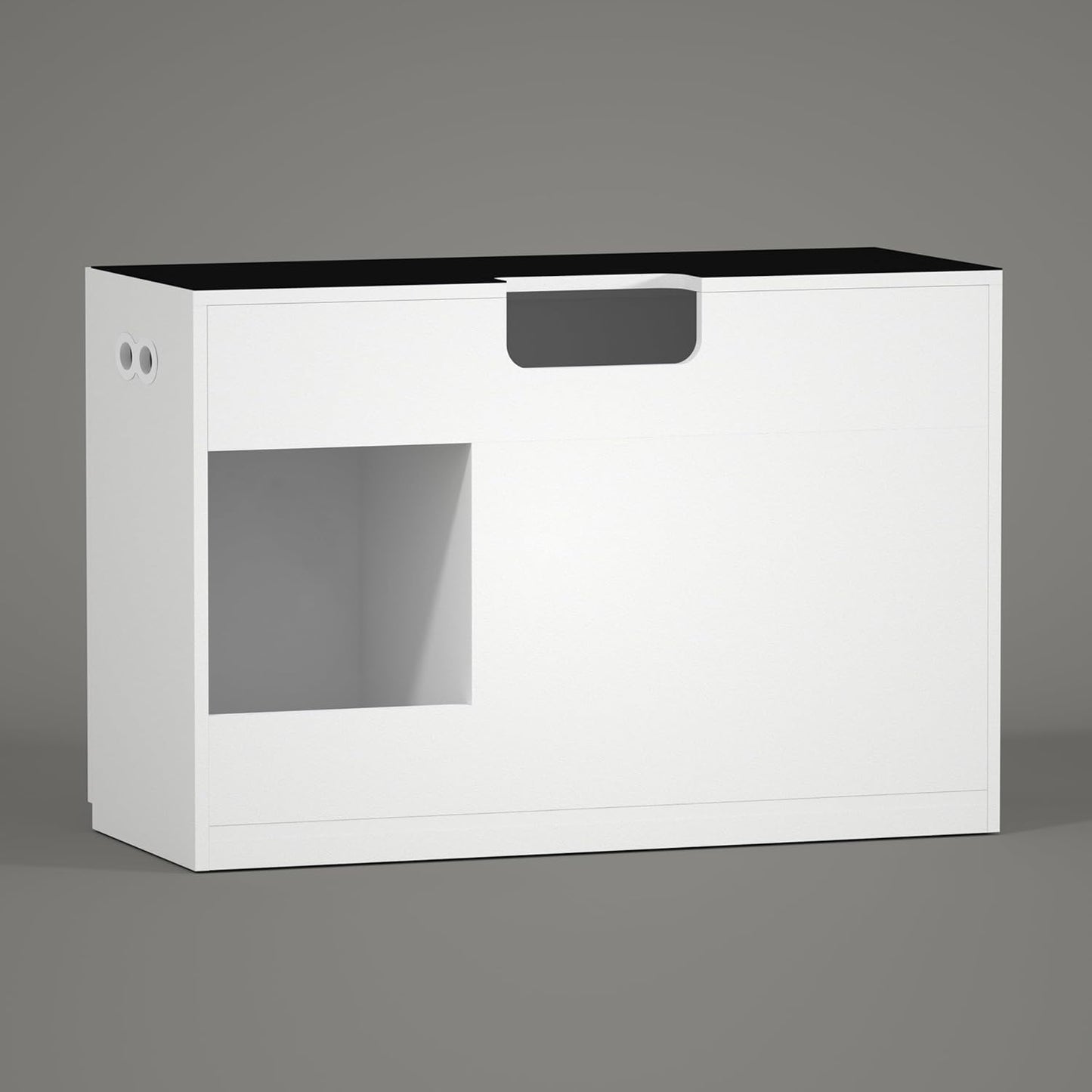 LANDEN Aquarium Wooden Stand and Cabinet for up to 72.2 Gal Tank, Fish Reptile Sea Salt WaterTank Stand, Nano Foam Leveling Mat Included, W47.2xD19.7xH31.5 in, Wooden Matte White Painted(Stand Only)