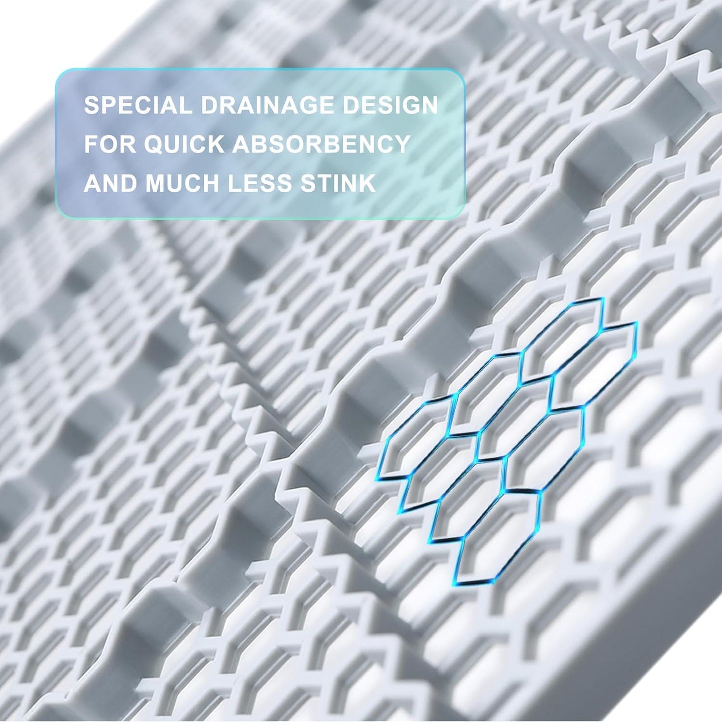 HQ4us Dog Grass Pad with Tray Medium 31”×21” Dog Litter Box Toilet with 2×Artificial Grass for Dogs with Hemmed Edge, Pee Pads for Dogs, Realistic, Less Stink, Potty for Balcony