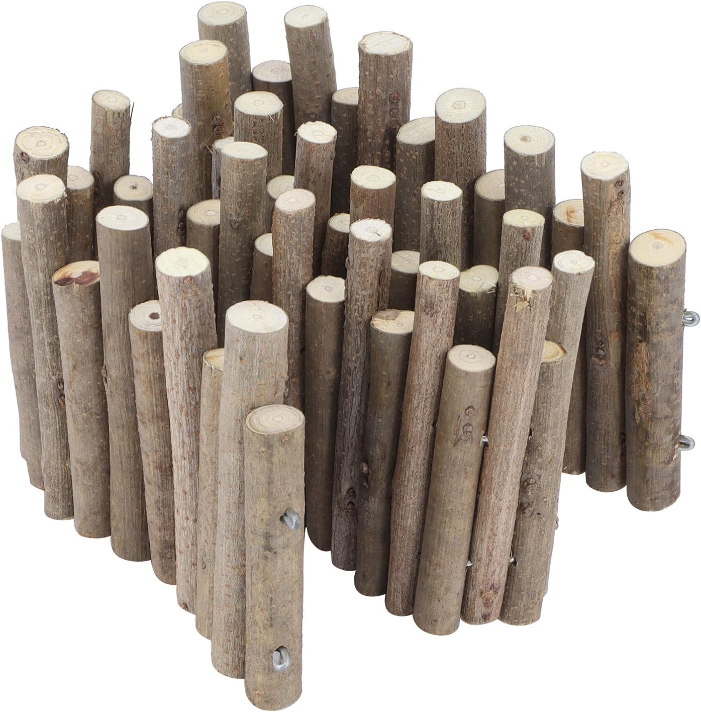 Ejoyous Hamster Wooden Bridge, Wood Ladder Hamster Fence Hideout Cage Bedding Climbing Toys for Syrian Hamsters Gerbil Small Animals (30CM Fence)