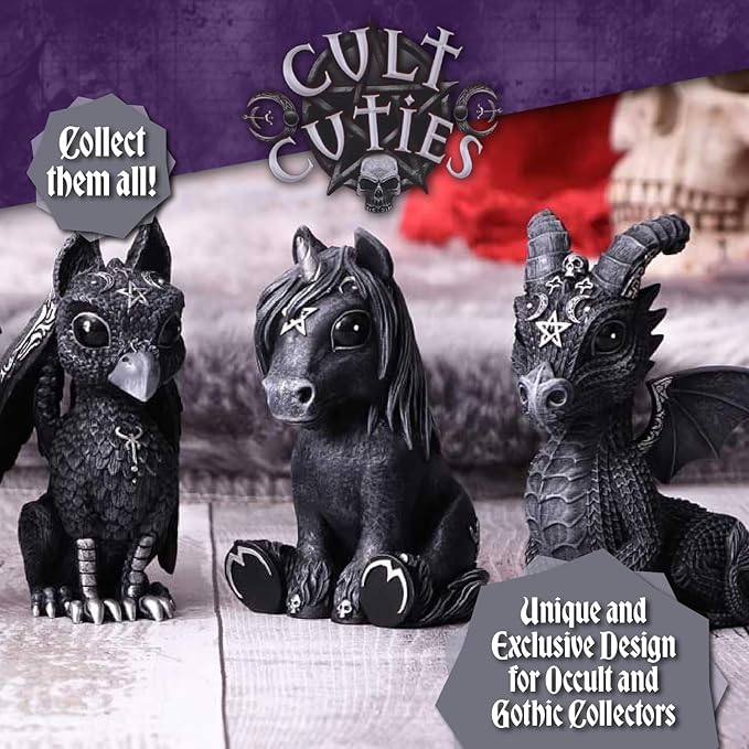 Nemesis Now Cult Cuties Adorable Occult Figurines, Bewitching Evil Spirit Creatures, Hand-Painted, Resin - Culticorn
