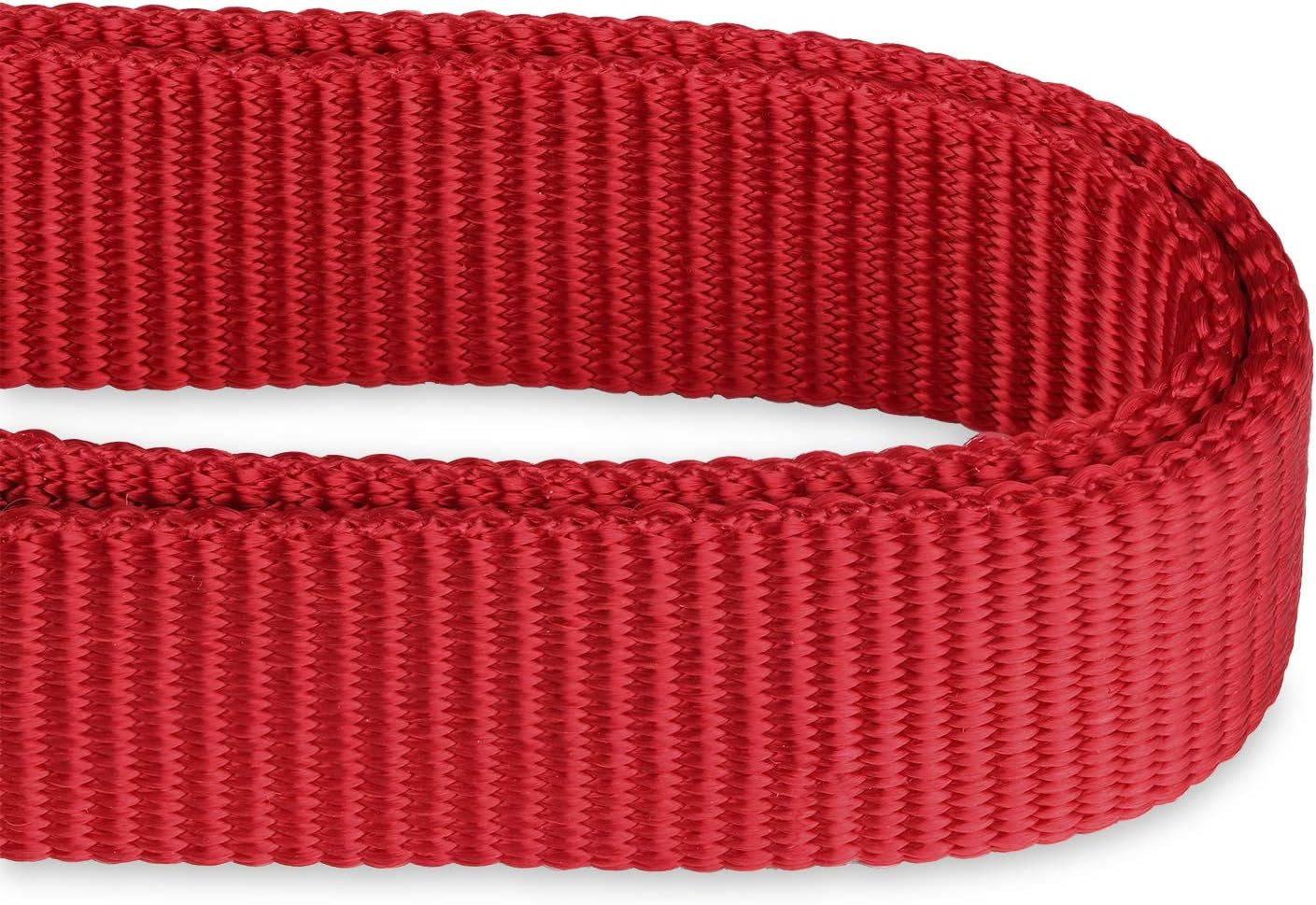 Hyhug Martingale Buckle - Free Dog Collar: Non - Slip Heavy - Duty Nylon, Escape - Proof, Colorfast & Adjustable for Large, Medium & Small Dog Breeds(Medium,Red)