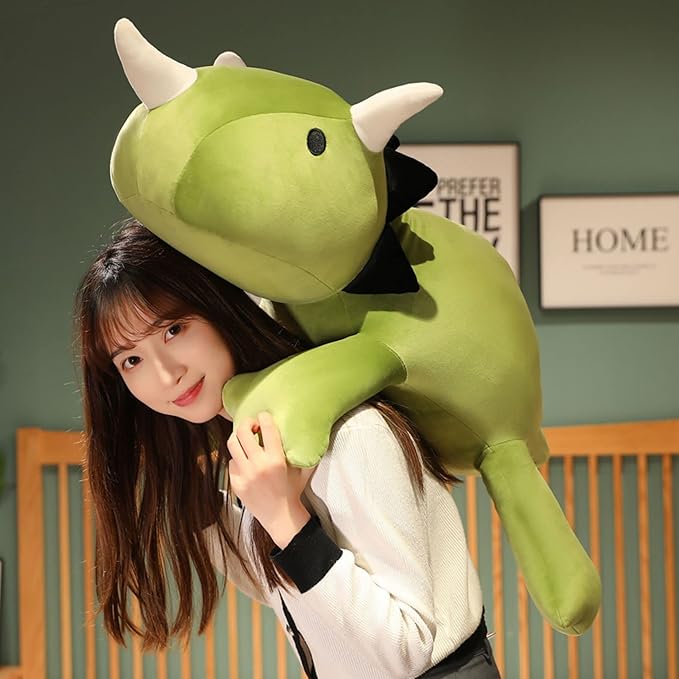 SQEQE Weighted Dinosaur Plush, Weighted Dinosaur Stuffed Animal, Dino Plushies Dino Pillow Toy Gift for Kids Adults 23.6 Inch, 3.1 Lbs