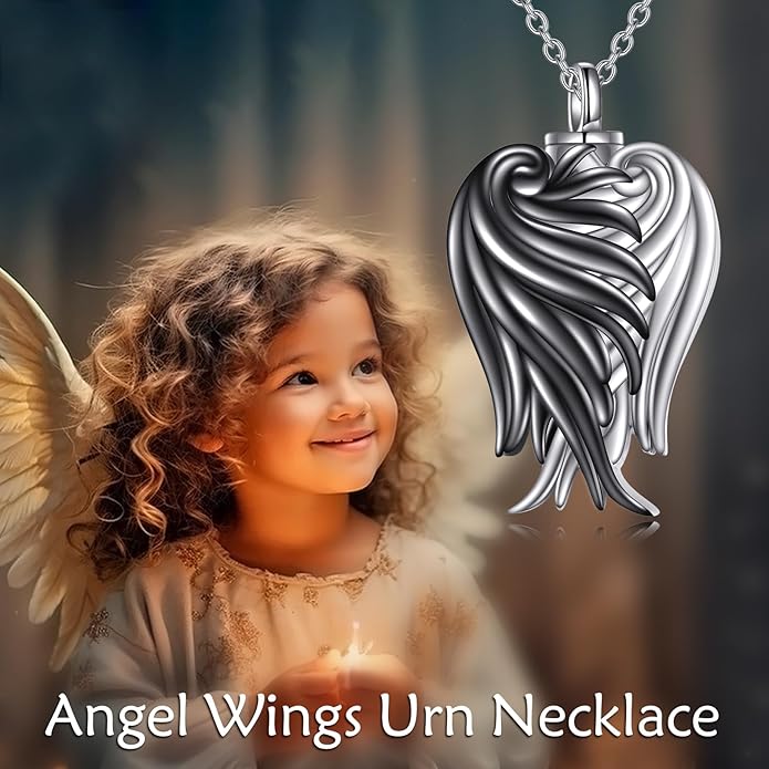 POPLYKE 925 Sterling Silver Urn Necklace for Ashes for Women Cremation Necklace for Ashes Keepsake Jewelry for Human