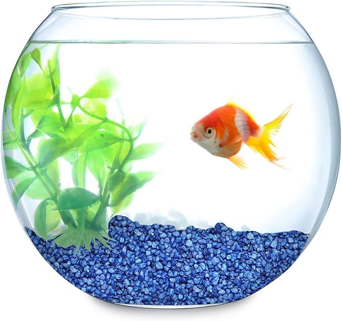 Hygloss Products Craft Rocks, Mini Stones For Art Projects - Bucket O' Gravel, Light Blue, 1 lb