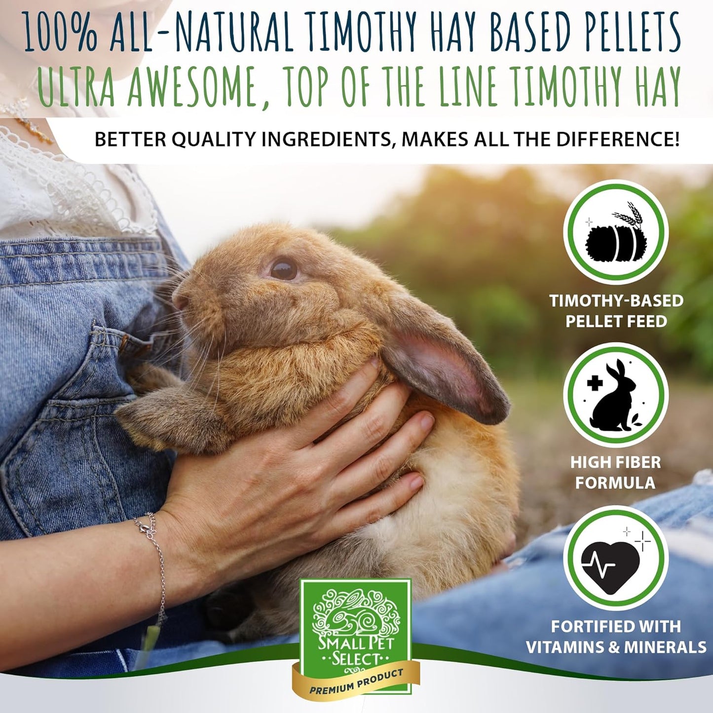 Small Pet Select Rabbit Food Pellets, 20 Lb.