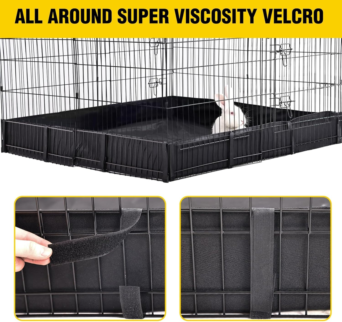 Aivituvin Rabbit Playpen Pet Pen Small Animal Cage with Waterproof Liner - Extension Playpen