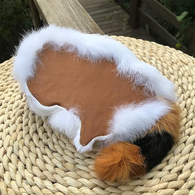 Realistic Plush Baby Calico Cat Figurine - Fluffy Decor for Home & Office Synthetic Kitten, Photo Props, Collectible Gift House Animal Kitty Replica