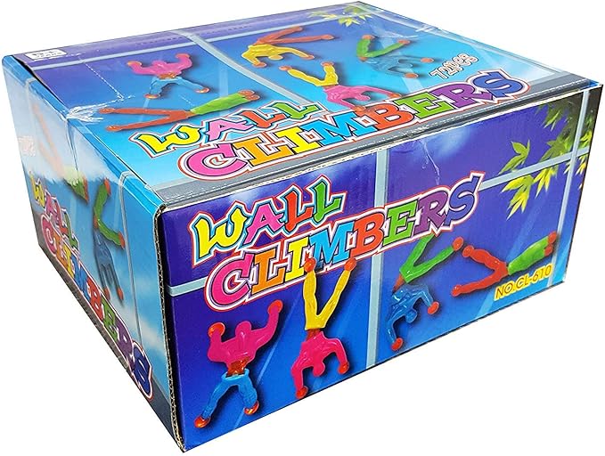 Liberty Imports 72 Pack Sticky Stretchy Wall Climbers Window Crawlers - Party Favor Tricky Novelty Toys Climbing Rolling Men for Kids