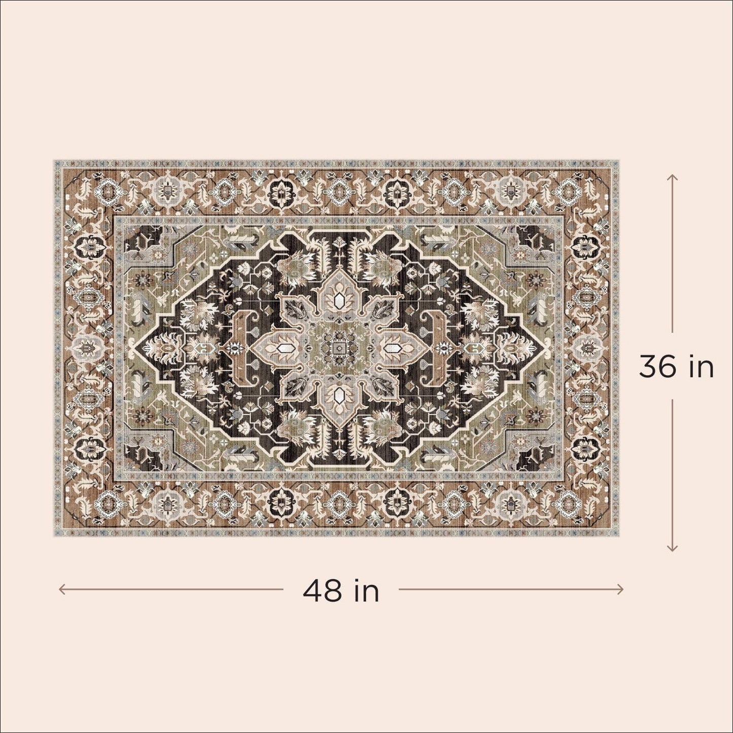 LOVEWAG Washable Dog Pee Pads, 36" x 48", Waterproof, Non-Slip, Super Absorbent, Reusable Machine-Washable, 2-Pack (Sage Forest)