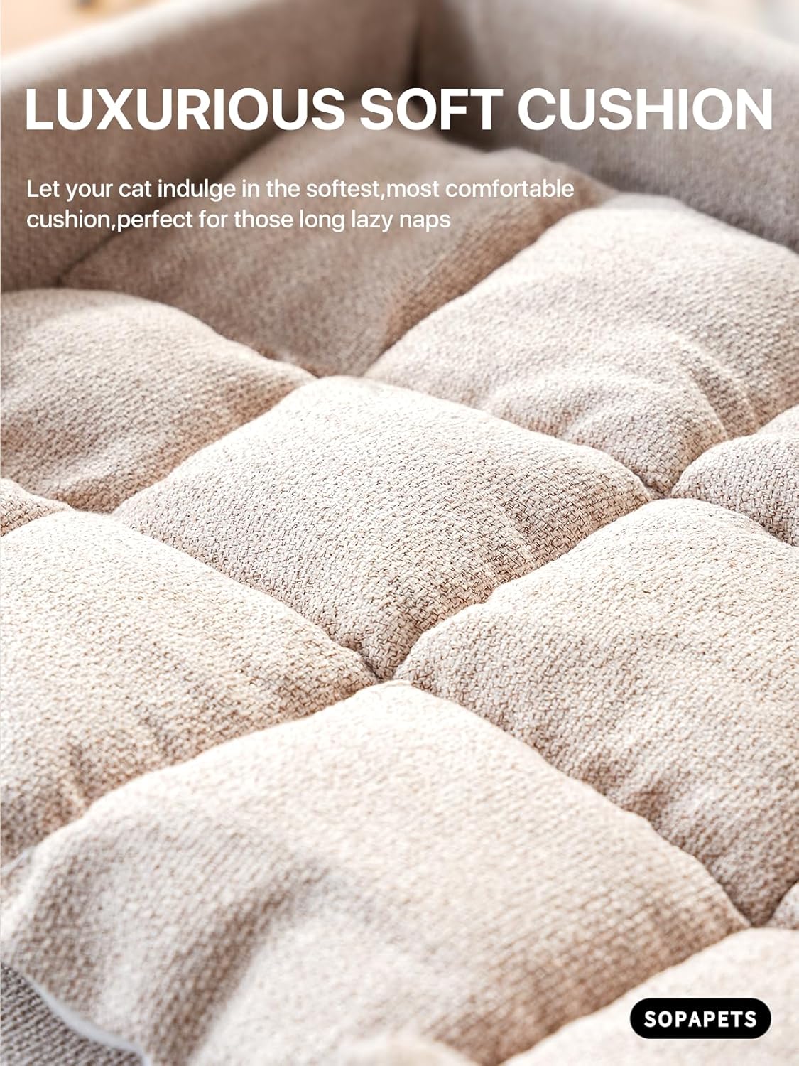 Maine Coon Cat Tree for Indoor Cats Large Adult,Modern Cat Tower for Extra Large Cats 20 lbs+,Heavy Duty Cat Tree with Sisal Scrathing Post,Hammock,Perch,Condo,Bed