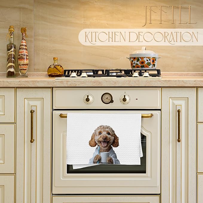 Poodle Gifts Bath Hand Towels, Funny Bathrobe Poodle Hand Towels for Bathroom Washroom Restroom Decor, Dog Bathroom Decor, Gifts for Women Dog Lover, 16x24 Inch