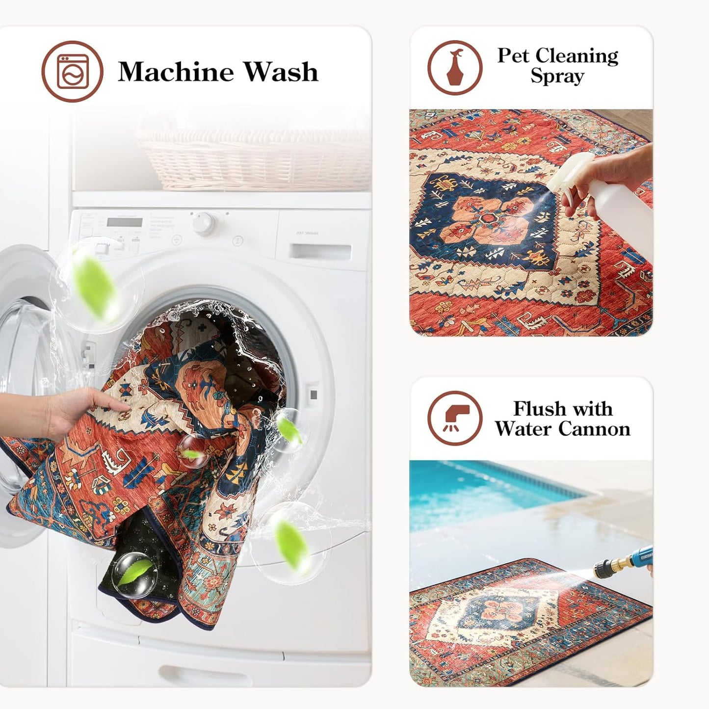 HAOCOO Washable Pee Pads for Dogs, (2 Pack) 3Ft x 3Ft Reusable Puppy Training Pads Super Absorbent Waterproof Whelping Pads,Dark Red Non-Slip Leakproof Potty Pads for Pet Housebreaking